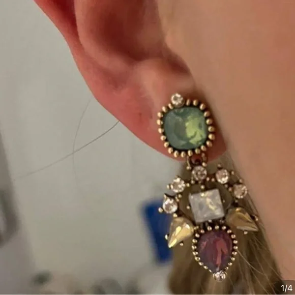 Celeste Heirloom Multicolor Drop Earrings - Picture 3 of 4
